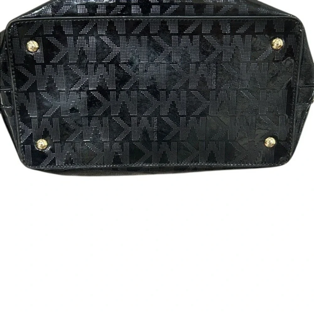 Michael Kors Black Jet‎ Set Patent Tote Maximalist Classic - Picture 10 of 12